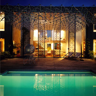 Piscina y Galeria Casa Molecule